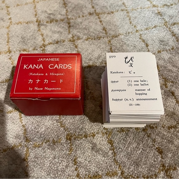 Other - Vintage Japanese Kana Cards Naoa Nuganuma Original Box